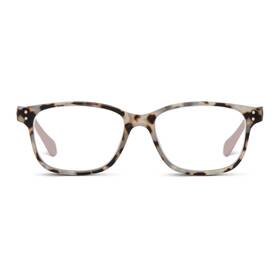 Peepers By Peeperspecs 070747322598 Womens Nature Walk Soft Square Blue Light Blocking Reading Glasses Gray Tor