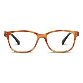 Peepers By Peeperspecs 070747350034 Womens Nature Walk-amber Tortoise/black 1.50 Soft Square Reading Glasses 1.5