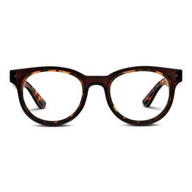 Peepers By Peeperspecs 070747352472 Womens Olympia Round Reading Glasses Coffee/tortoise 2.50 2.5