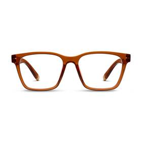 Peepers By Peeperspecs 070747534137 Mens Wilder Square Reading Glasses Brown 2.00 2