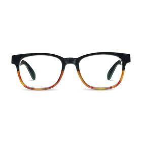 Peepers By Peeperspecs 070747534250 Mens Waverly Soft Square Reading Glasses Black 2.00 2