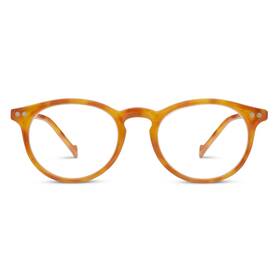 185150 Peepers By Peeperspecs Brain Trust Round Reading Glasses 47 Honey Tortoise