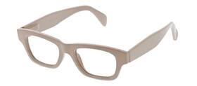 2617000 Peepers By Peeperspecs Scandi Reading Glasses Taupe Blue Light Blocking Women S 0.00 Rectangular Frame