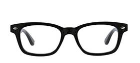 Peepers By Peeperspecs 707470816994 Clark Blue Light Square Reading Glasses Black-original Lenses