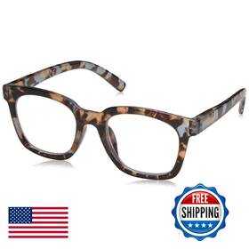 B07w4wx7rw Peepers By Peeperspecs Womens Square Blue Light Reading Glasses Quartz 1
