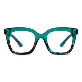 B0fss4tj4z Peepers By Peeperspecs Fanfare - Teal/teal Botanico 1.25