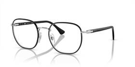 Po1014vj Persol 1125 Unisex Eyeglasses - Silver-black /demo Lens 145-50-20mm