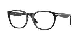 Po3283v Persol 95 Unisex Eyeglasses With Case - Black / Demo Lens 145-50-21mm