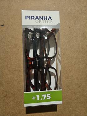 Piranha 024291688730 3 Pack Reading Glasses Mens Womens Plastic Frame Readers Eyeglasses