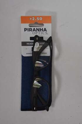 87363 Piranha Optics Reading Glasses Vail Design 2.50 Power Scratch Free