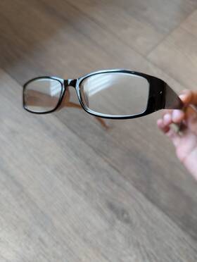 Pld919 Polaroid Rectangular Black Eyeglasses Clear Plastic Lenses Unisex