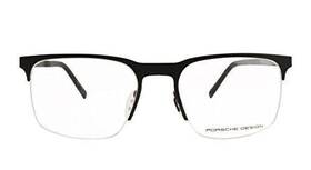 P8277-a-54-1 Porsche Design Men Eyeglasses Frame P8277 A B Metal Glasses Half Rim Black 54