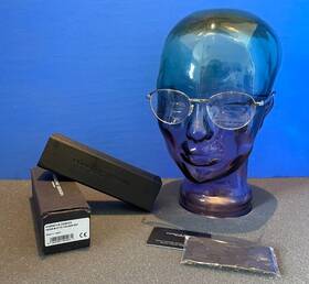 Pft8306 Porsche Design P8306b New B 51-18 Shiny Silver Titanium Frames Reading Glasses