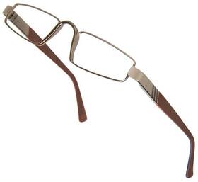 Y.486.02 Porsche Design Alto Moda Mens Half Rim Italian Reading Glasses With Low Profile Bronze