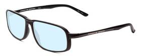 P8229-a-57-prog-bl Porsche Designs P8229-a Unisex Oval Multi-focus Blue Light Glasses In Black 57mm