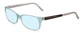 P8247-b-55-prog-bl Porsche Designs P8247-b Unisex Multi-focus Blue Light Glasses In Crystal Azure Grey 55mm