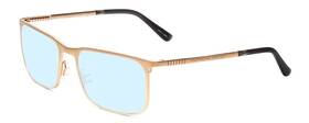 P8294-b-54-prog-bl Porsche Designs P8294-b Unisex Multi-focus Blue Light Glasses In Gold Black 54mm