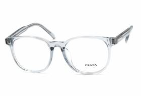 19t-1o1 Prada New Reading Glasses Vpr A15 52-19 145 Blue And Silver Frames Readers
