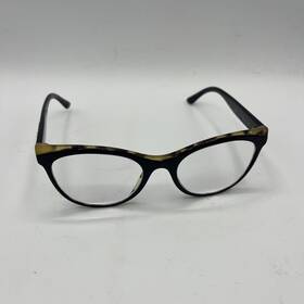 389-1o1 Prada Reading Glasses Vpr 05w 53-19 Black And Tortoise Frames Only