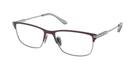 Pr-55zv Prada Pr 55zv Demo Rectangular Mens Eyeglasses - Matte Etruscan/gunmetal