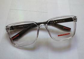57-18-145 Prada Vps-06p Vps 06p 2az-1o1 Reading Glasses Crystal Black Frames Eyeglasses