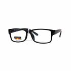 Pre11167clsp-bk3.0 Generic Classic Rectangular Plastic Multi Focus Progressive Reading Glasses Black