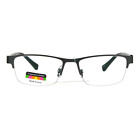 Pre3061cl-gm2.75 Mens Half Metal Rim Rectangular Multi Power Focus Progressive Reading