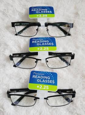 Premium 887661340993 Reading Glasses Mens Womens Readers Eyeglasses 3 Pair Lot New Black