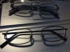 Prices Sparepair Metal 3 L3 Glasses Gray Rectangle Frame Black 1.50 Lot Silver Reading