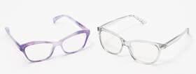Priv Revaux 840219211695 2-pack Prive The Diamond Blue Light Readers - 2.00 Purple Marble/grey