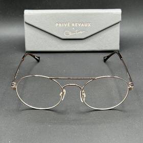 8804-012225-19.95 Priv Revaux Prive Olivia Culpo The Jane Glasses Gold 54-21-140 Euc - Blue Light