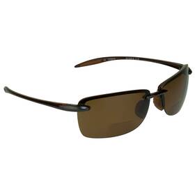 Bfpl24x132km-br-br-150-mfb Prosport Polarized Bifocal Reading Sunglass Readers Maui Men Women Brown Lens