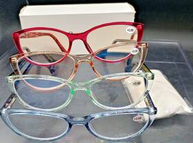 C144c10 Przene 4 Pk Reading Glasses Unisex Blue Light Blocking Readers #c144c10 - 3.0