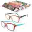 Psl667 Cougar Vision Paisley Pattern Fun Reading Glasses Springs Arms Fashion Readers Matching Case
