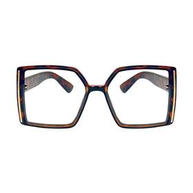 Qxaivmin 768486369911 Oversized Square Reading Glasses Blue Light Blocking Big Frame Readers For Wome
