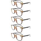 R065amber5pcs100 Eyekepper Reading Glasses Spring Hinges Classic Amber