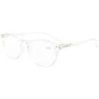 R071clear175 Oval Round Reading Glasses