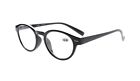 R091-black-50 Eyekepper Retro Key Hole Oval Round Readers Reading Glasses