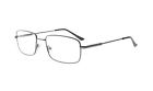 R1701-gunmetal-150 Generic Mens Reading Glasses Memory Readers With Bendable Titanium Bridge
