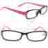 R358 Reader Kountry Reading Glasses Womens Pink Black Spring Hinge Durable Rectangle 150 200 225