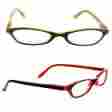 R373 Reader Kountry Reading Glasses Womens Readers Peepovers Skinny 1.75 2.50 On Sale