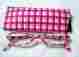 R736 Gingham Unbranded 1.75 Very Berry Reading Glasses Spring Hinge Case