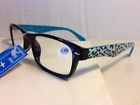 R9035 Fashion Readers Womens Spring Temple Reading Glasses Blue