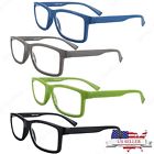 Ra4079 Seven Capital Mens Womens Rectangular Spring Hinge Reading Glasses Retro