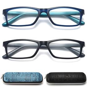 B0d9lm22r6 Raoog Reading Glasses 4.00 Men/women Blue Light Blocker Spring Hinge With Case