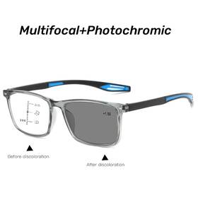 Rapidroo-shop 744110977820 Progressive Photochromic Multifocal Reading Glasses 3 In 1 Outdoor Bifocal Sungl
