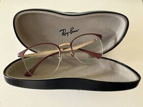 3007 Ray-ban 053672915198 6422 Semi Rimless Designer Reading Glasses Burgundy/gold