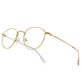 Rb.pilot 795261032524 Small Metal Round Reading Glasses For Women Men Classic Vintage Retro Shades