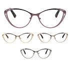 Re2803cl Womens Metal Rim Cat Eye Diecut Deco Powered Reading Glasses