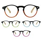 Re5140clsp Unisex Round Keyhole Thin Plastic Horn Rim Reading Glasses